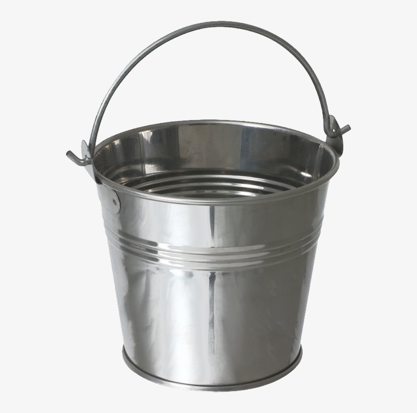 Steel Bucket Png Image - Bucket With Clear Background, transparent png