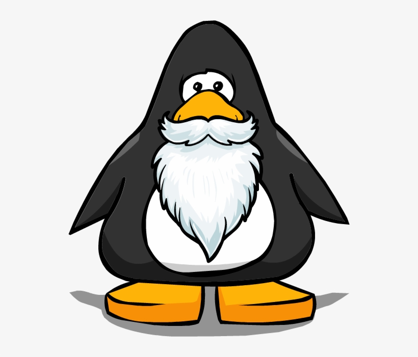 Fuzzy White Beard Picture - Penguin With A Horn, transparent png