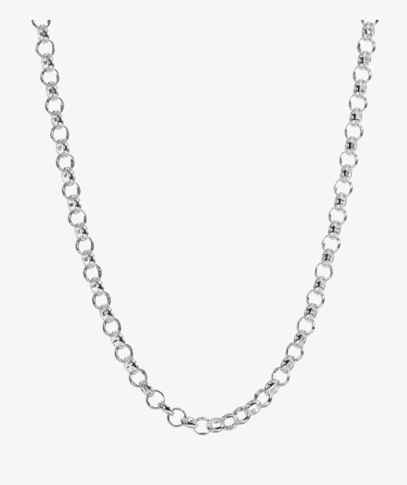 Silver Chain Download Png Image - Thin Silver Chain Men, transparent png