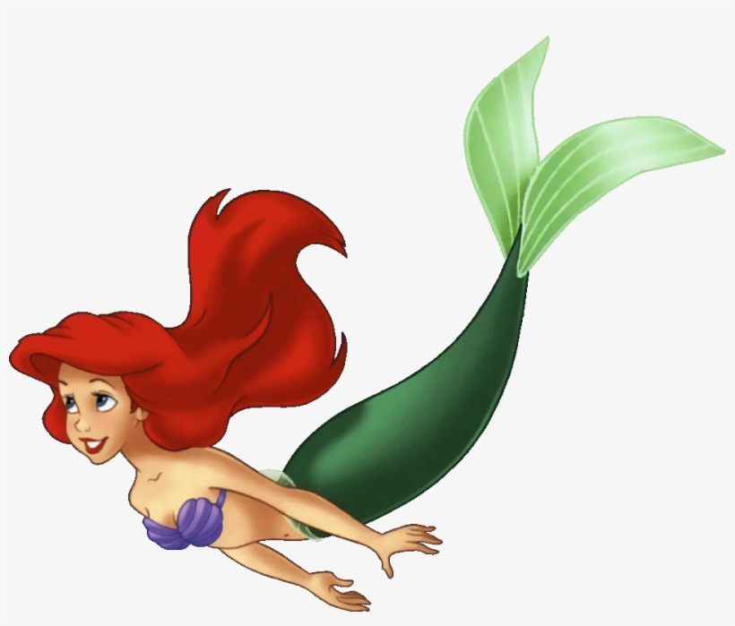 Disney Little Mermaid At - Ariel The Little Mermaid Swimming, transparent png
