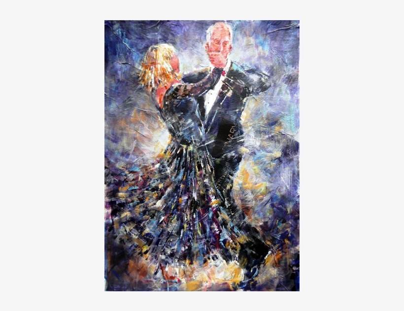 Ballroom Dancing Painting - Gallery-wrapped Canvas Art Print 7 X 10 Entitled Ballroom, transparent png