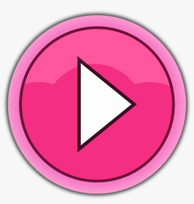 This Free Icons Png Design Of Pink Button Play, transparent png