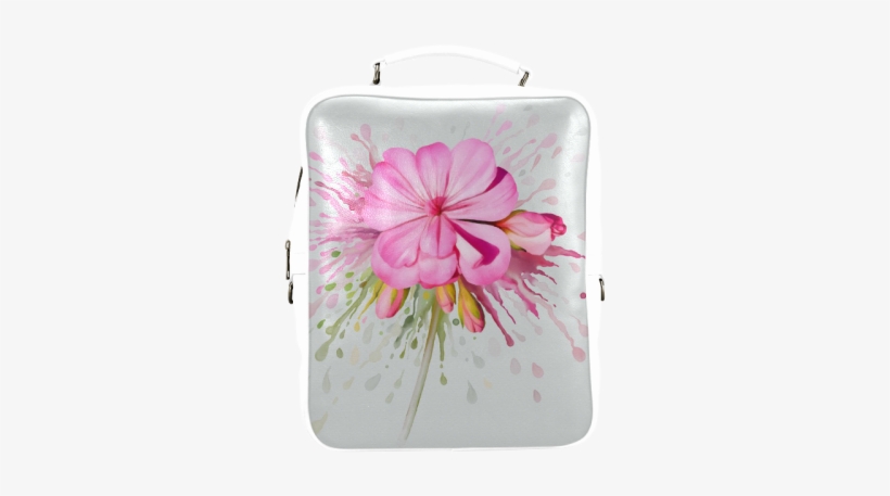 Pink Flower Color Splash - Color Eruption Earring Circle Charm, transparent png