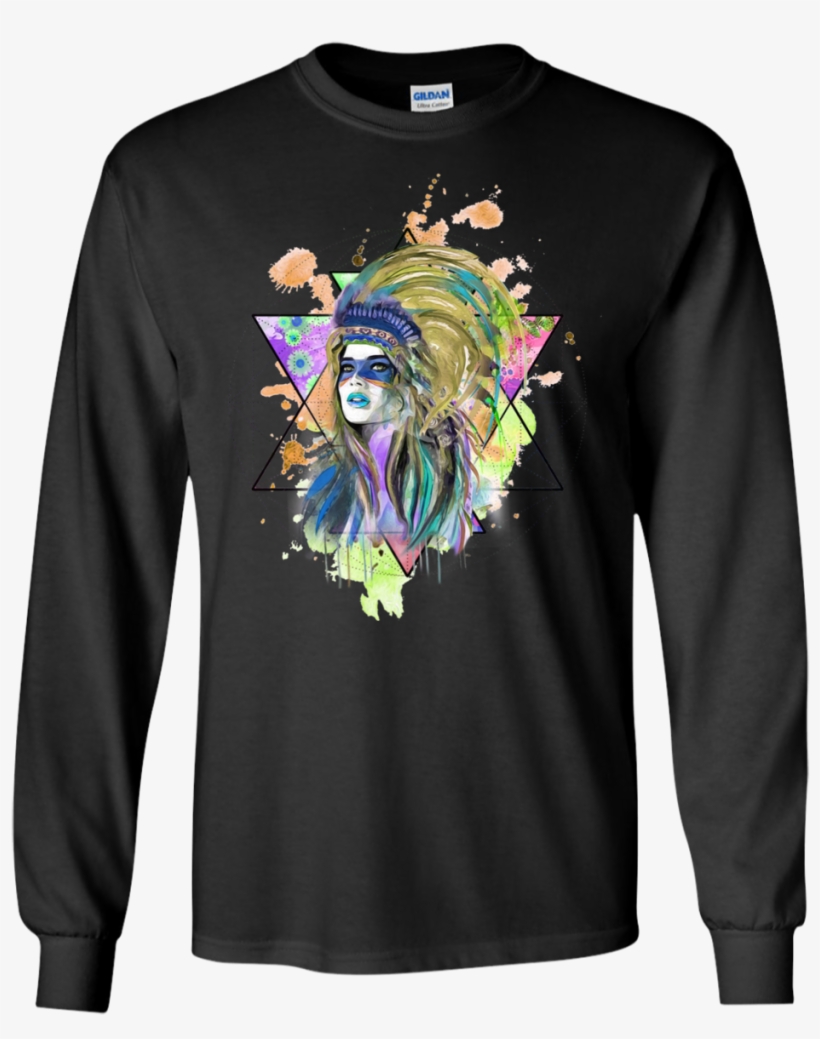 Watercolor Headdress Classic T-shirt - Jameson Unicorn Tshirt, transparent png