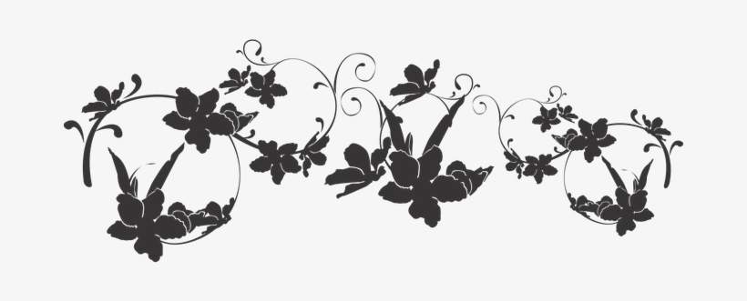 Pattern Flower Decorative Plant Silhouette - Vector Graphics, transparent png
