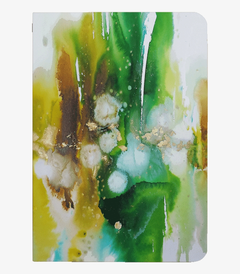 Dailyobjects Emeraude Ombre A5 Notebook Plain Buy Online - Watercolor Paint, transparent png
