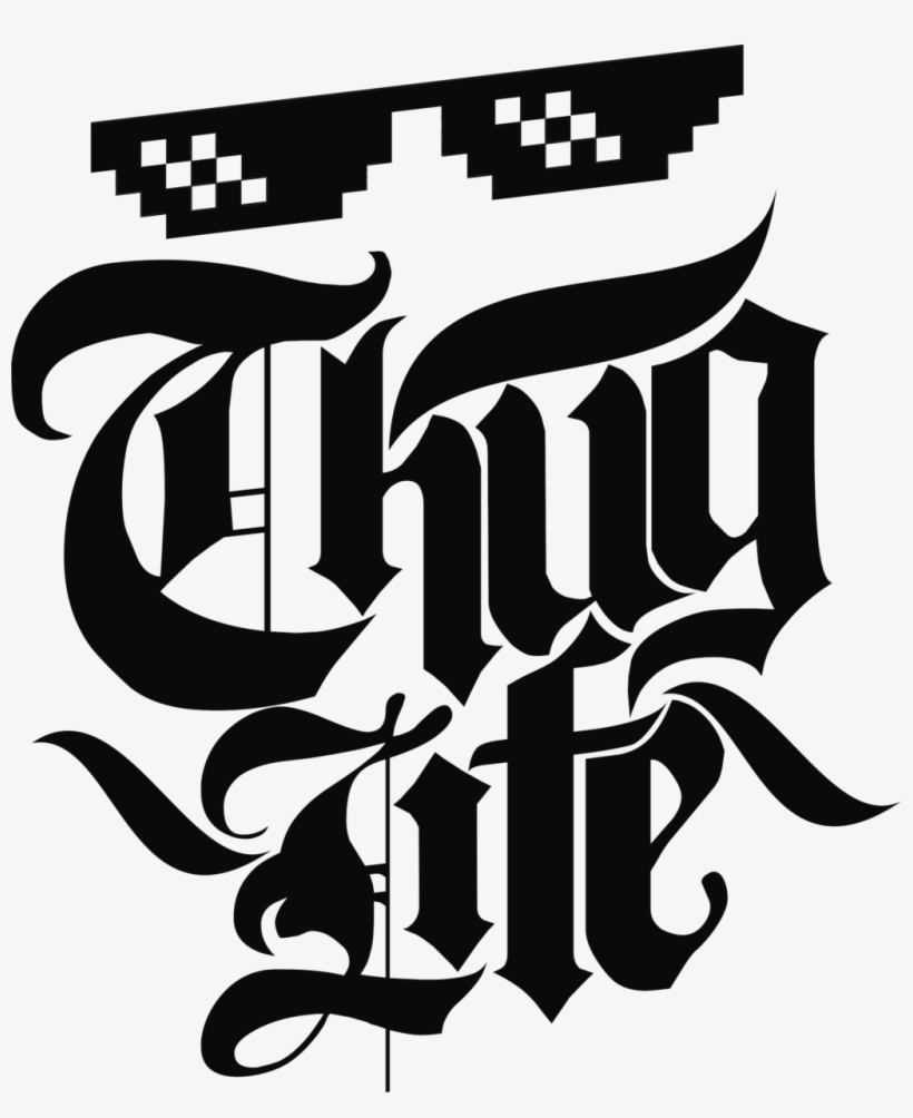 Thug Life By Denirho On Deviant - #thuglife Png, transparent png