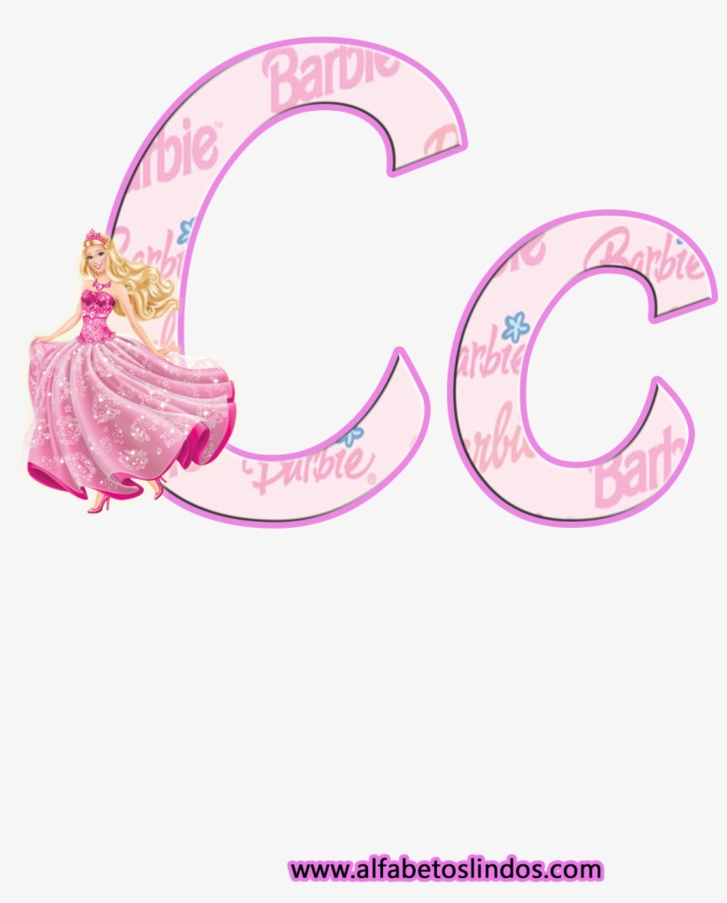Alfabeto Da Barbie Rosa Em Png Com Fundo Transparente - T Alfabeto Barbie En Png, transparent png