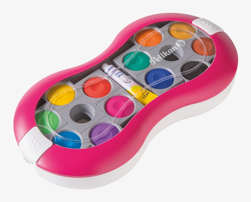 Paintbox Space ® 735 Sp/24 Colours Magenta - Pelikan Tuschkasten 24 Farben, transparent png