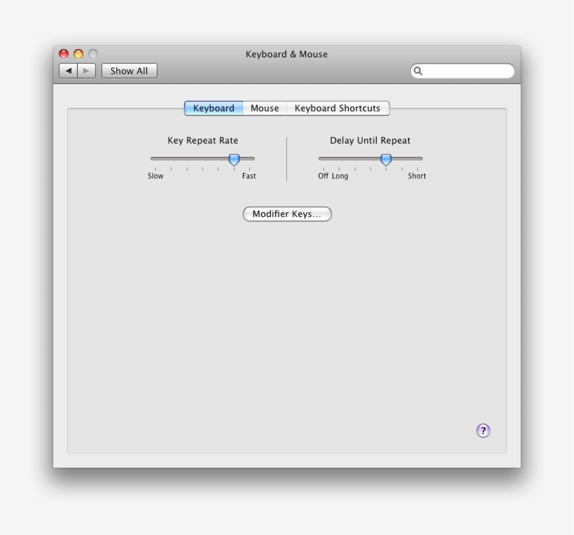 10 5 Leopard System Preferences Keyboard And Mouse - Mac, transparent png
