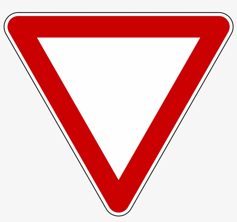 Solvency - Clipart - Verkehrszeichen Vorfahrt Gewähren, transparent png