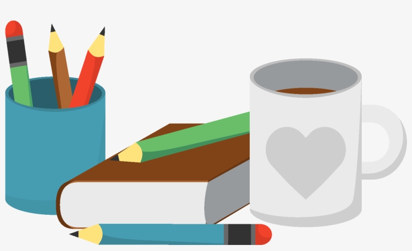 Desenho De Lapis Canetas E Livros 1772x1378 Png Download Pngkit