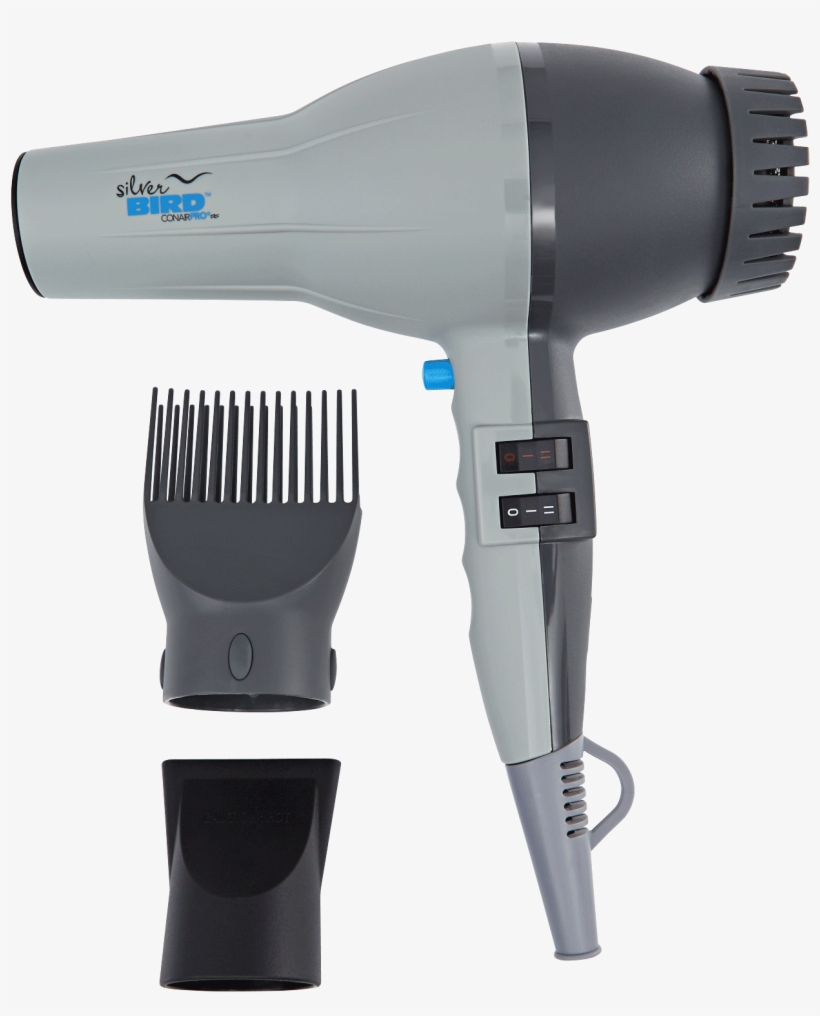 Conair Pro Silver Bird Hair Dryer Sb307w.., transparent png