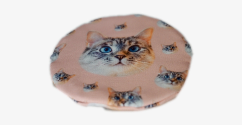 Nala Pink Coin Purse - Tabby Cat, transparent png