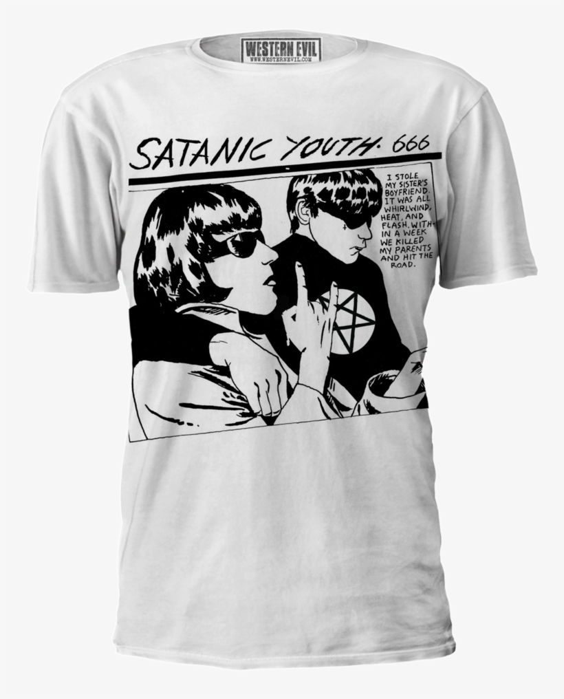 Satanic Youth T-shirt - Sonic Youth Goo Vinyl, transparent png