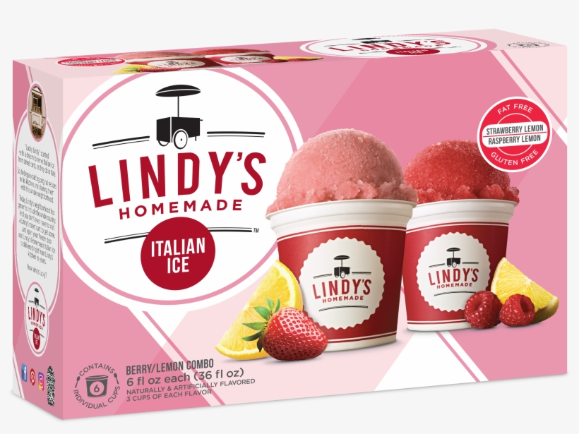 Berry Lemon Italian Ice - Lindy's Italian Ice Orange, transparent png