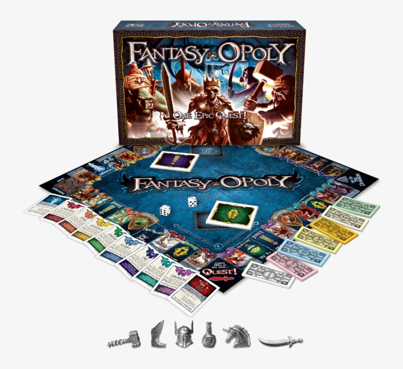 Fantasy Opoly Board Game, transparent png