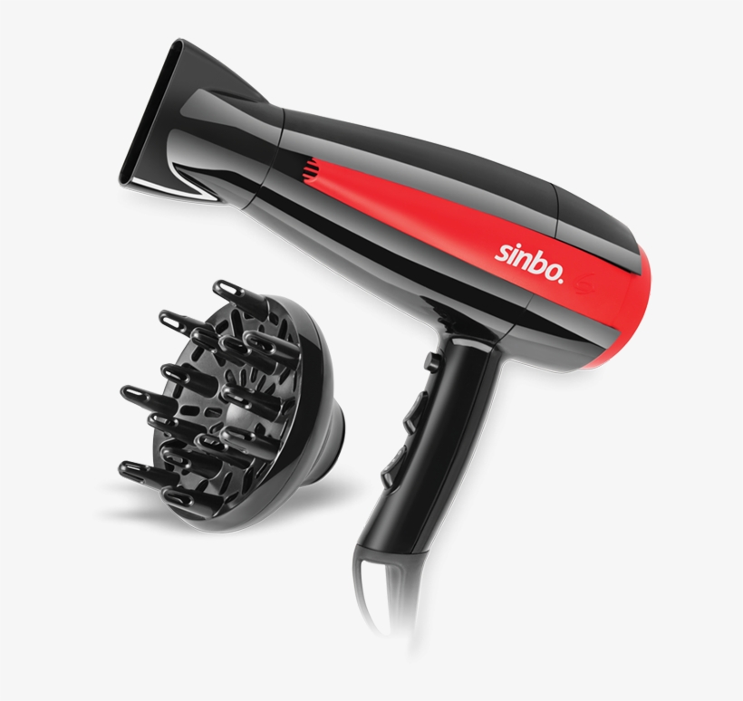 Hair Dryer - Sinbo Shd 7056 Красный/черный, transparent png
