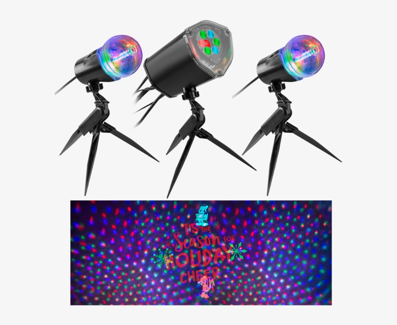 Mickey And Friends Lightsyncâ„¢ Led Projectionâ„¢ Spotlights - Gemmy Industries, transparent png