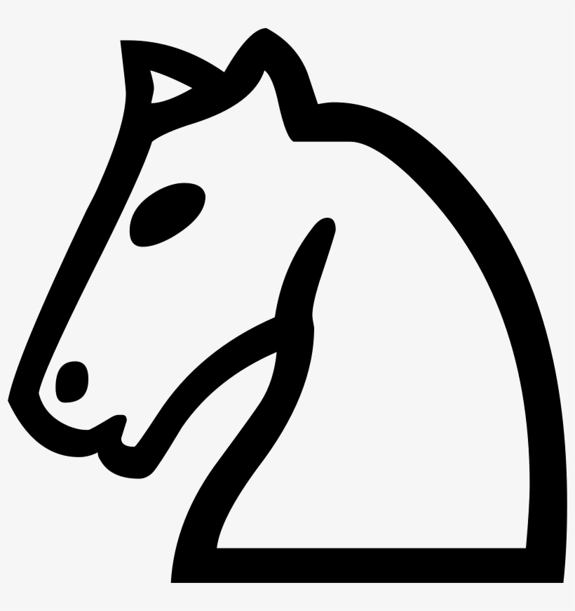 This Graphics Is Set Of Chess Symbols About Board, - Horse Clip Art, transparent png