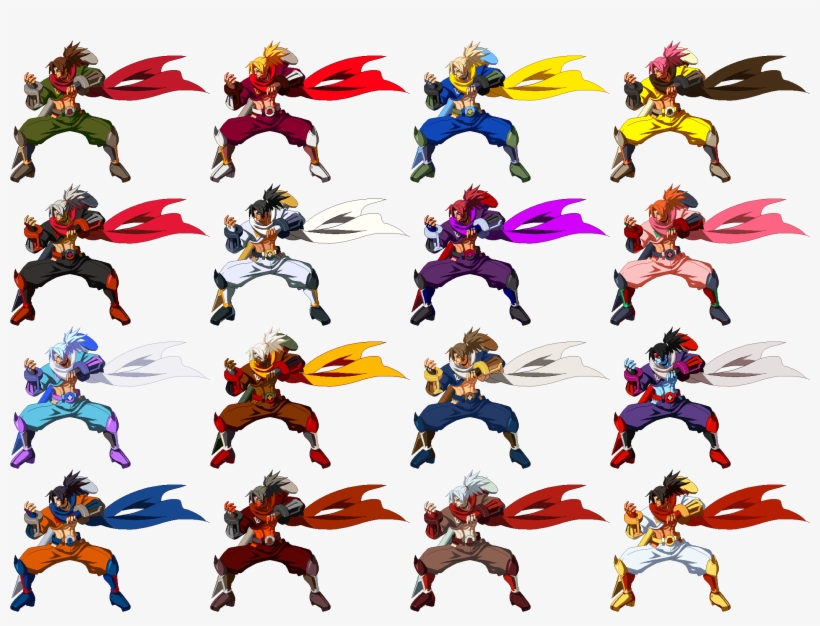 Bbcp Bang Color Palettes - Blazblue Central Fiction Color Palettes, transparent png