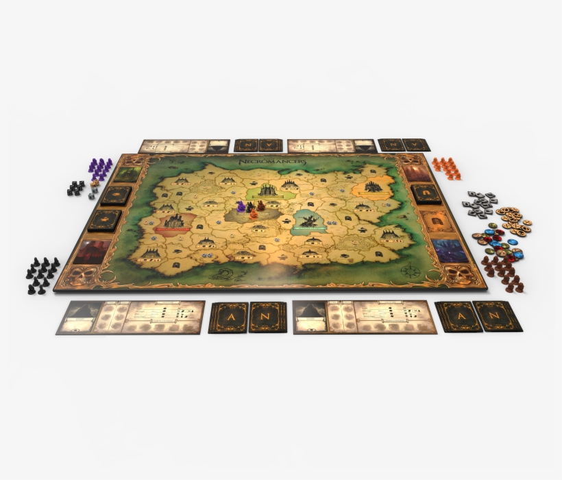 Below You Can See The Player Board - Rise Of The Necromancers Board Game, transparent png