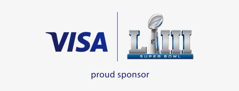 Visa Super Bowl Proud Sponsor Logo - Visa Nfl Logo, transparent png