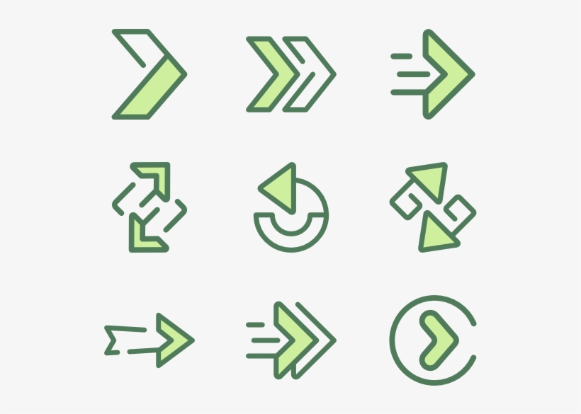 Arrows - Green Arrow Line Icon Png, transparent png
