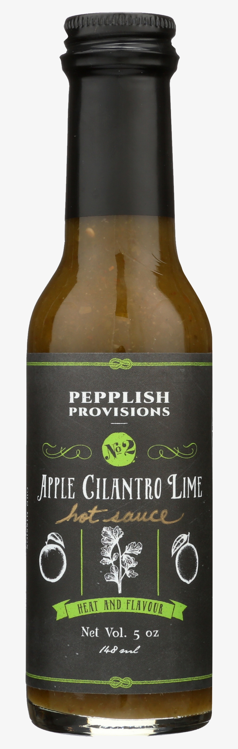 Acl - Pepplish Provisions - Apple Cilantro Lime Hot Sauce,, transparent png