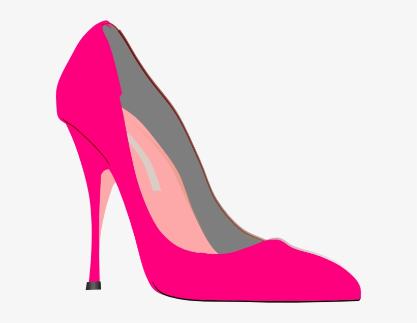 Pink High Heel Shoes Clipart - Pink High Heel Clipart, transparent png