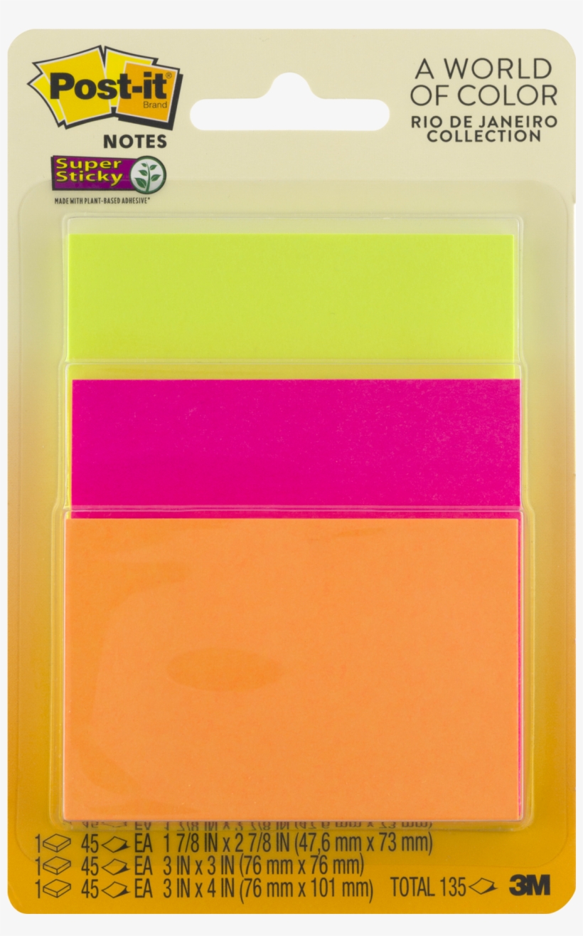 Post It Super Sticky Notes, 3 X 3 Inches, Jewel Pop - Post It Notes, transparent png