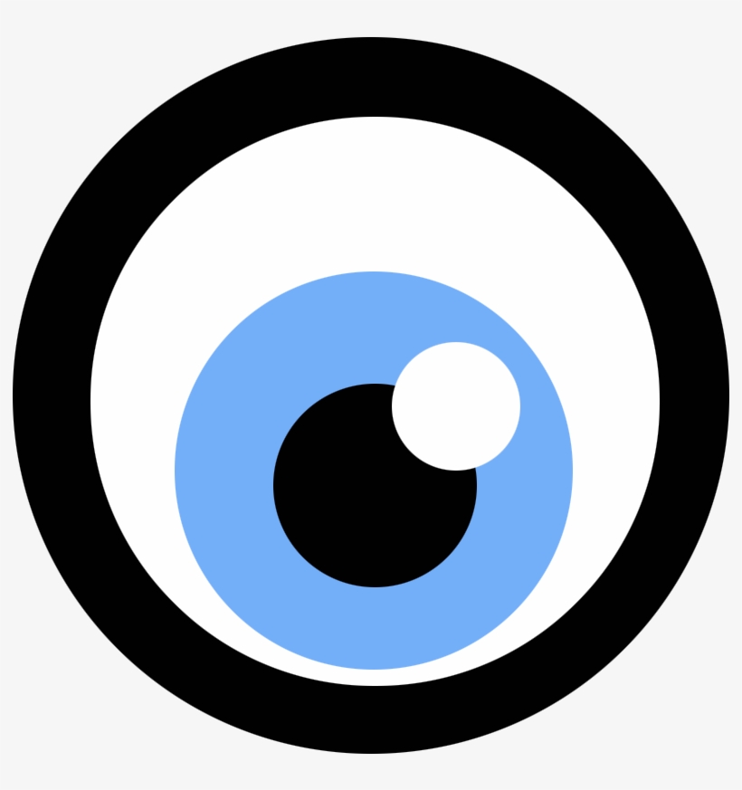 Blue Eye Icon - Graph, transparent png