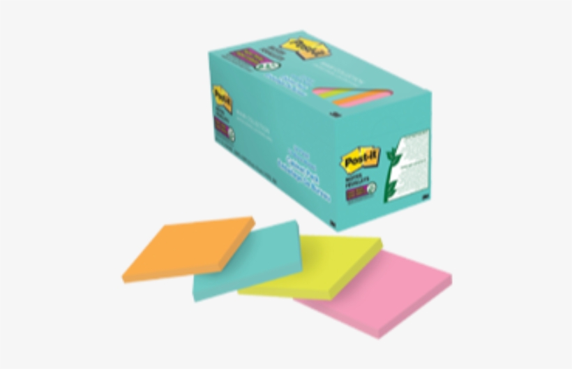 Post-it® Super Sticky Notes Cabinet Pack 3" X 3" 70 - 3m Post-it Self-stick 675-3sscy-c, transparent png