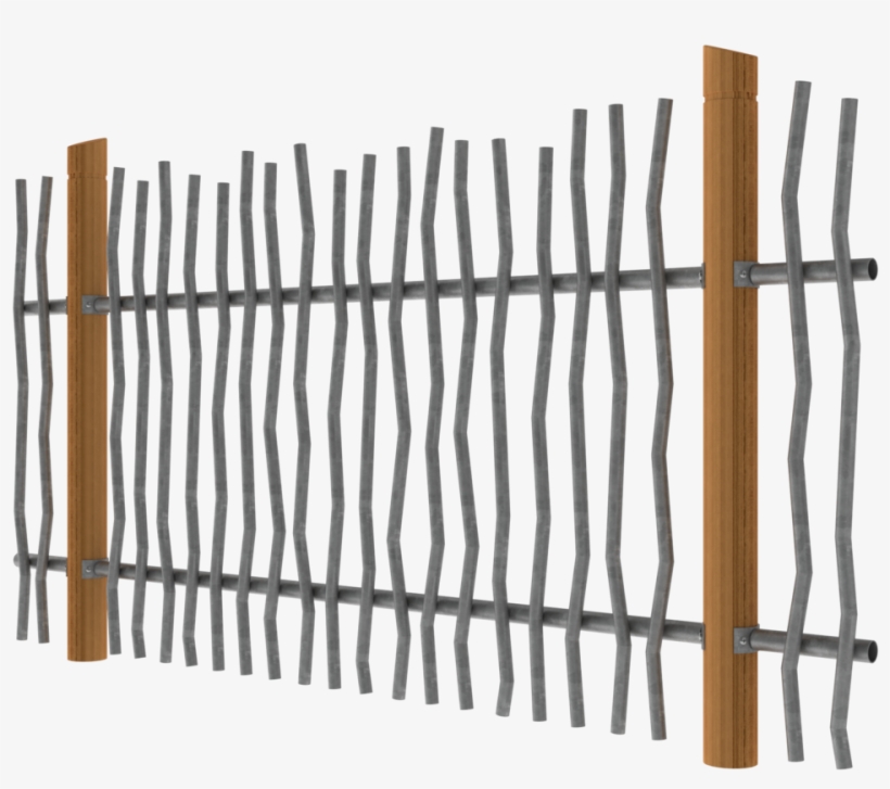 Custom Wiggly Fence, transparent png