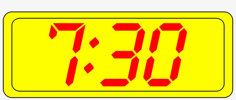 Big Image - Digital Clock Clip Art, transparent png