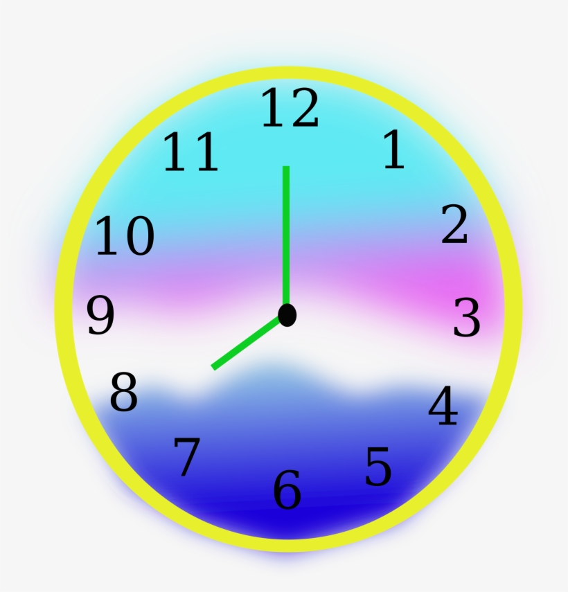 Colorful Clock Clipart 600x596 Png Download Pngkit