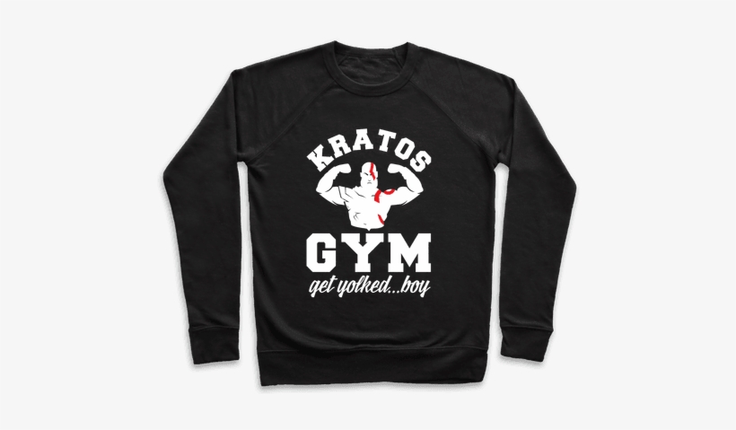 Kratos Gym Get Yolked Boy Pullover - Sport Girls For T Shirt, transparent png