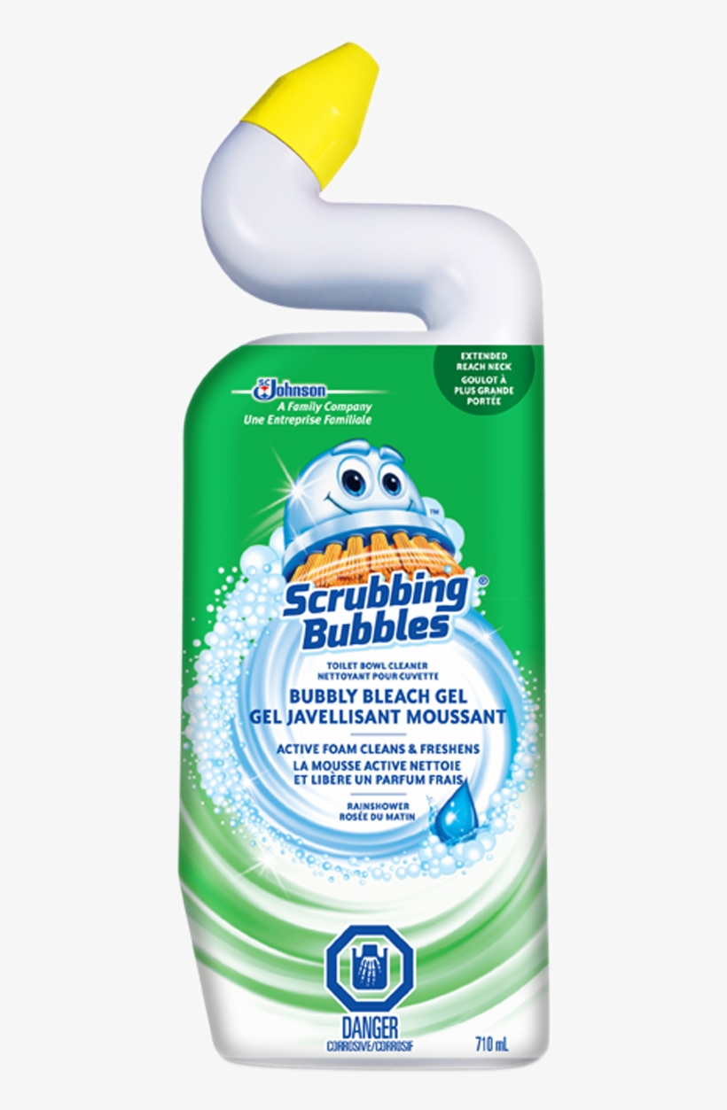 Scrubbing Bubbles Bubbly Bleach Gel Rainshower - Scrubbing Bubbles Toilet Cleaner Drop Ins 3 Ct, transparent png