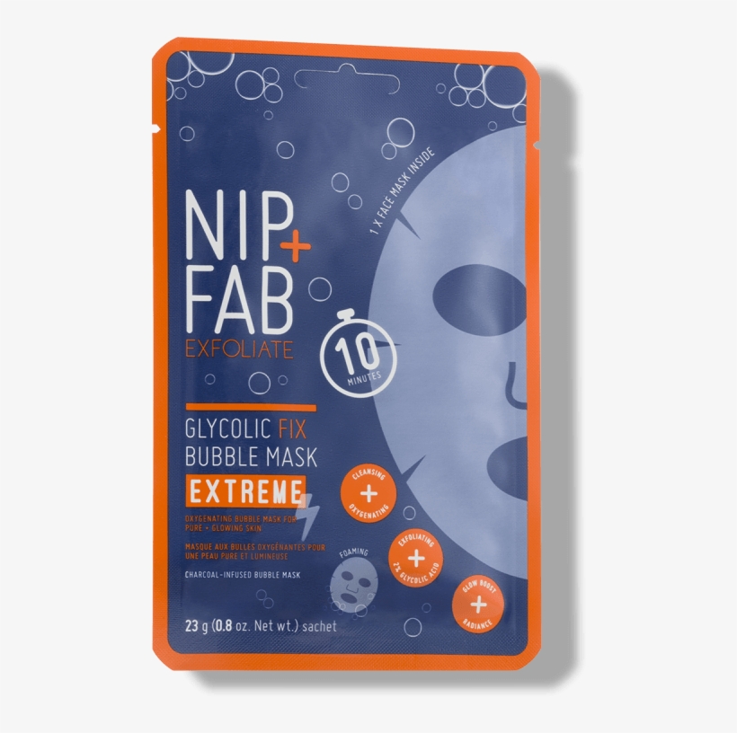 Glycolic Fix Bubble Mask Extreme Nip Fab - Nip᐀ Glycolic Fix Extreme Bubble Mask - Glycolic Fix, transparent png
