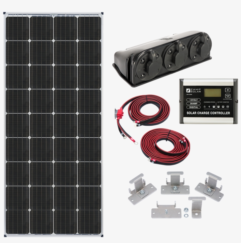 Kit1005-nobg - Zamp Solar Zs-us-160-30a-dx 160-watt Deluxe Solar Kit, transparent png