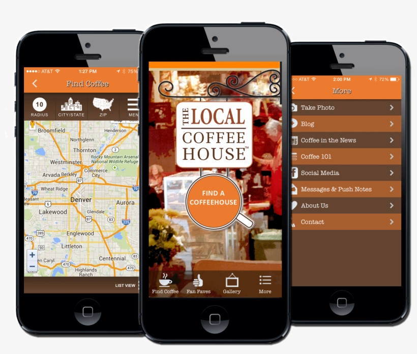 The Local Coffeehouse Guide App - Coffee, transparent png