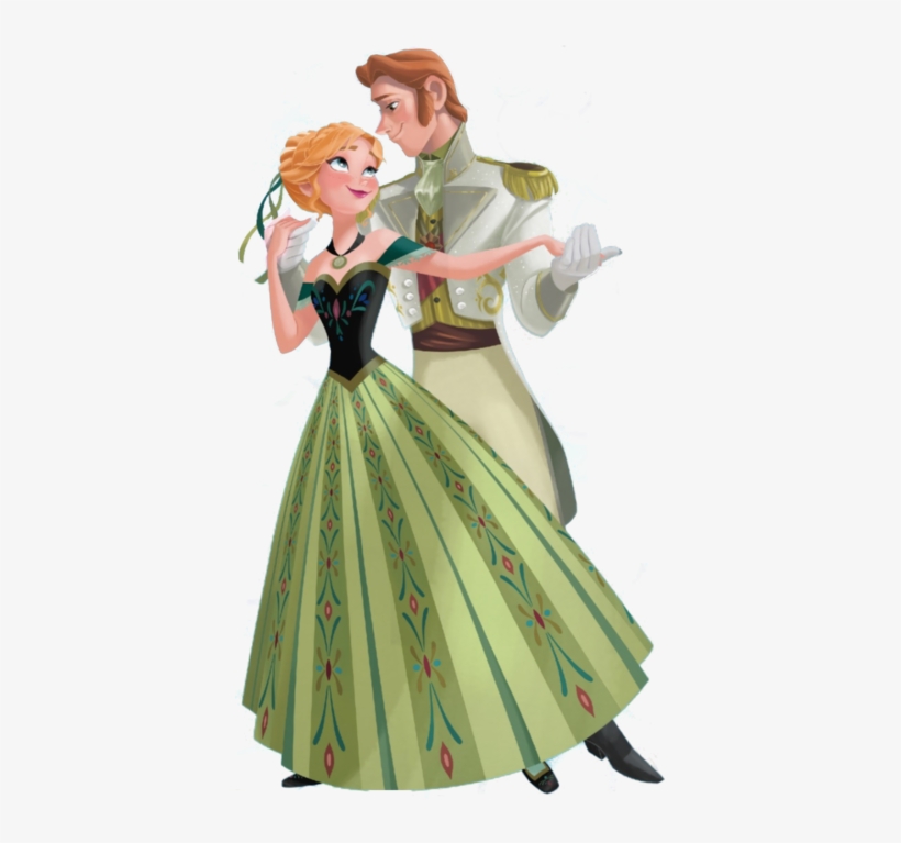 From Her Colour Palette As Eternal Winter Sets In, - Anna And Hans Dancing, transparent png