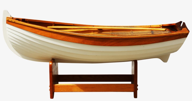 1970s Nautical Handmade Wooden Rowboat Coffee Table - Table, transparent png