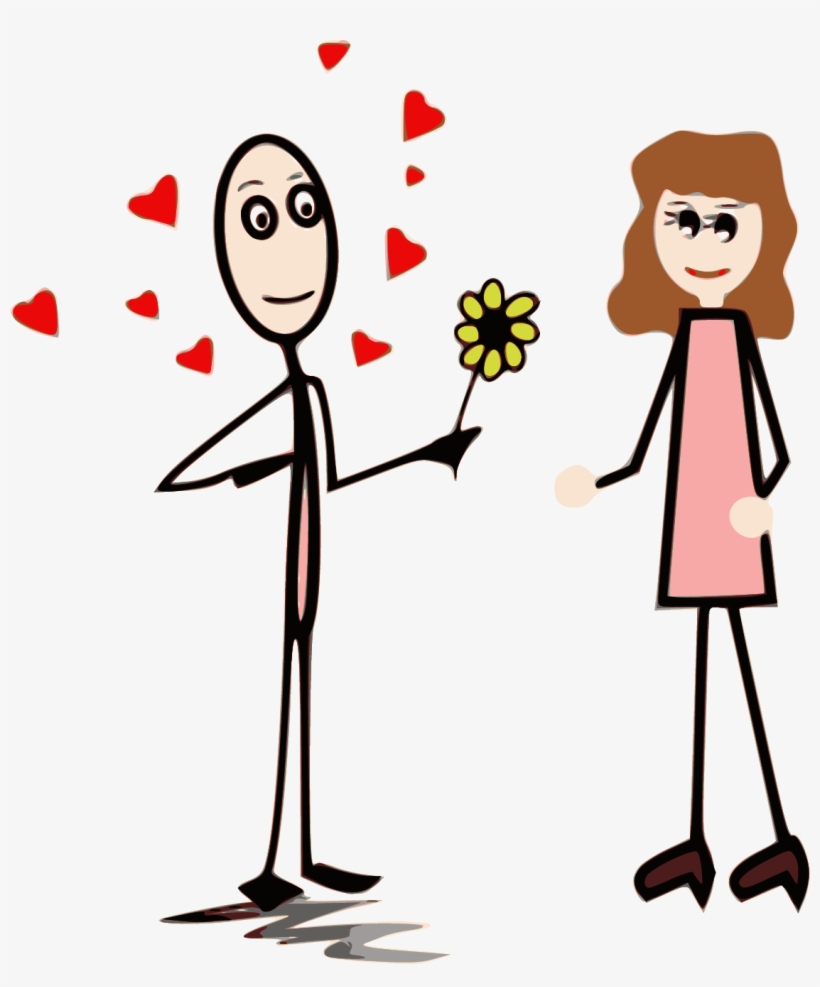 Stick Figure Couple Png Banner Free Library - Funny Valentine's Knock Knock Jokes For Kids: 150 Valentine's, transparent png