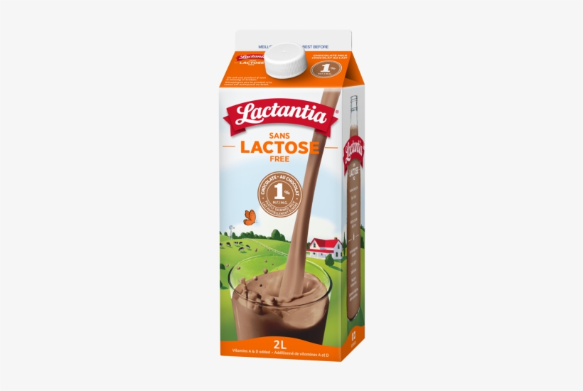 Lactantia® Lactose Free 1 % Chocolate Milk 2l - Lactose Free Skim Chocolate Milk, transparent png