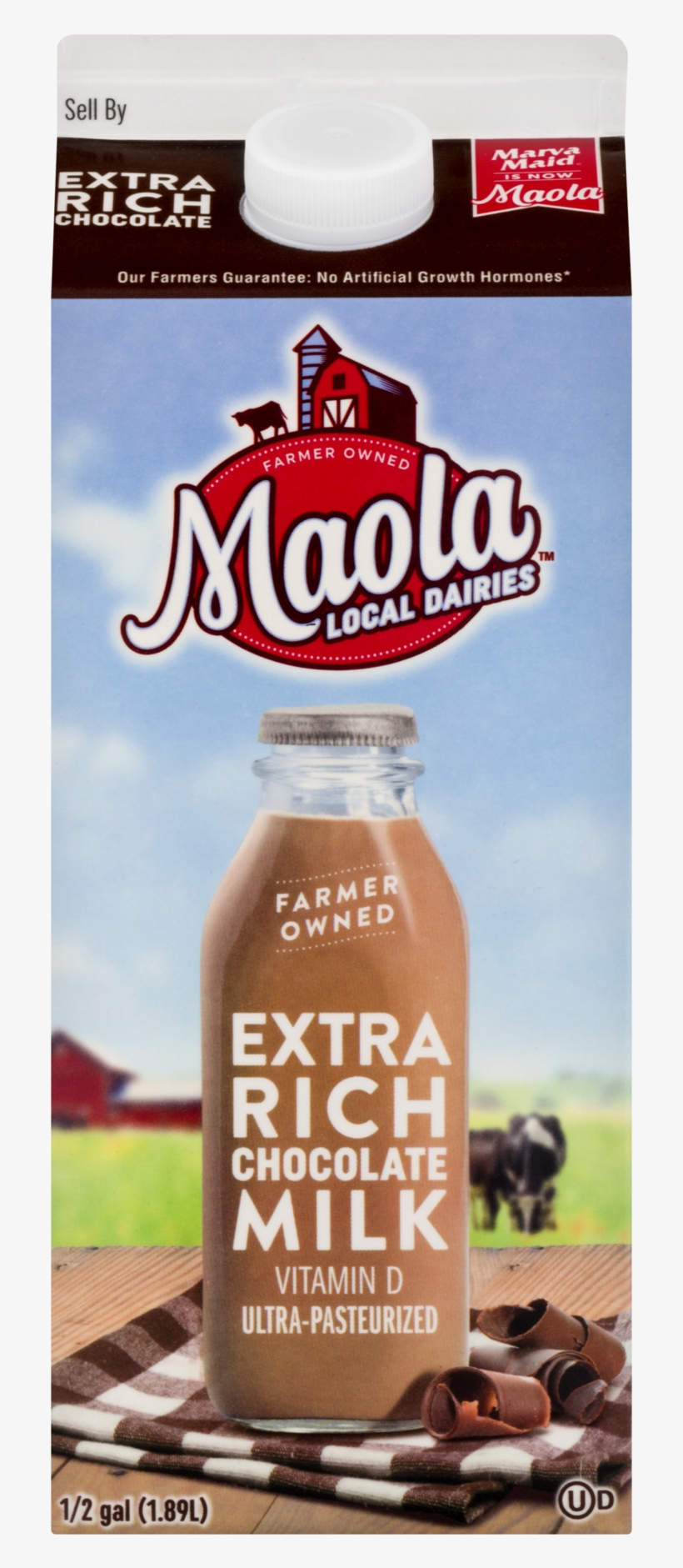 Maola Extra Rich Chocolate Milk, Half Gallon - Chocolate Milk Maola, transparent png