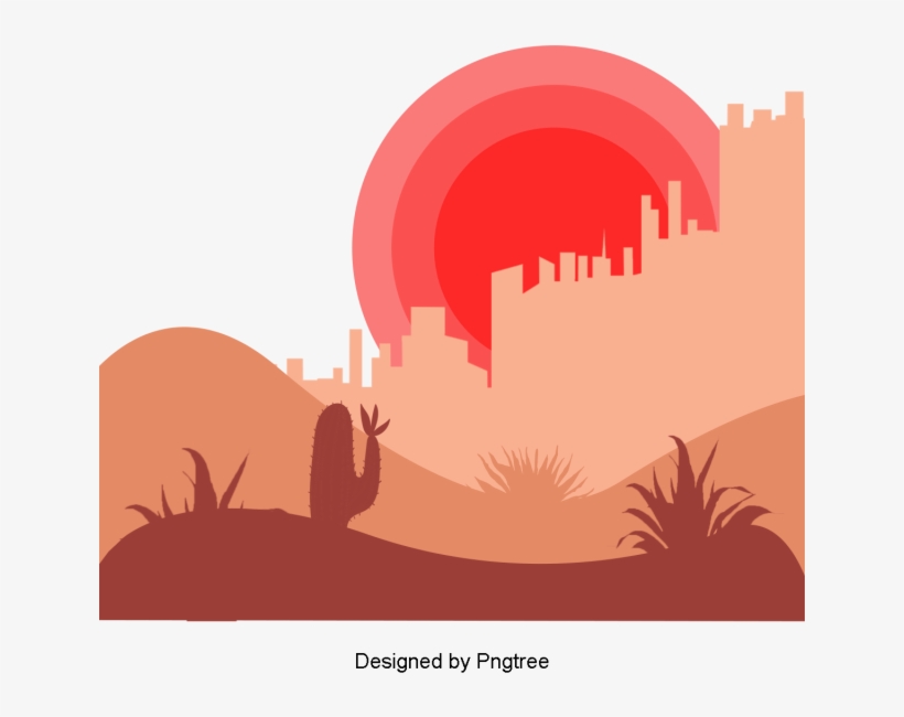Beautiful, Cool, Cartoon, Lovely, Hand-painted, Sunrise, - Cartoon, transparent png