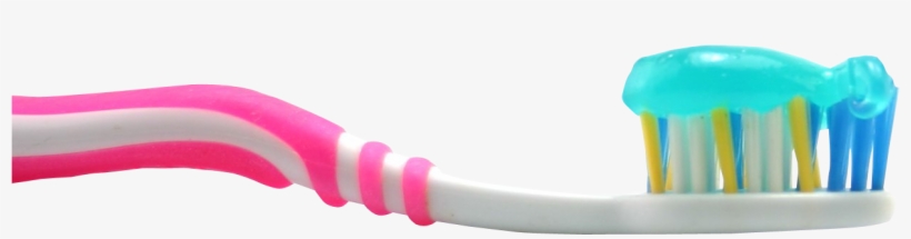 Tooth Brush With Tooth Paste Png Image - Toothbrush With Paste Png, transparent png