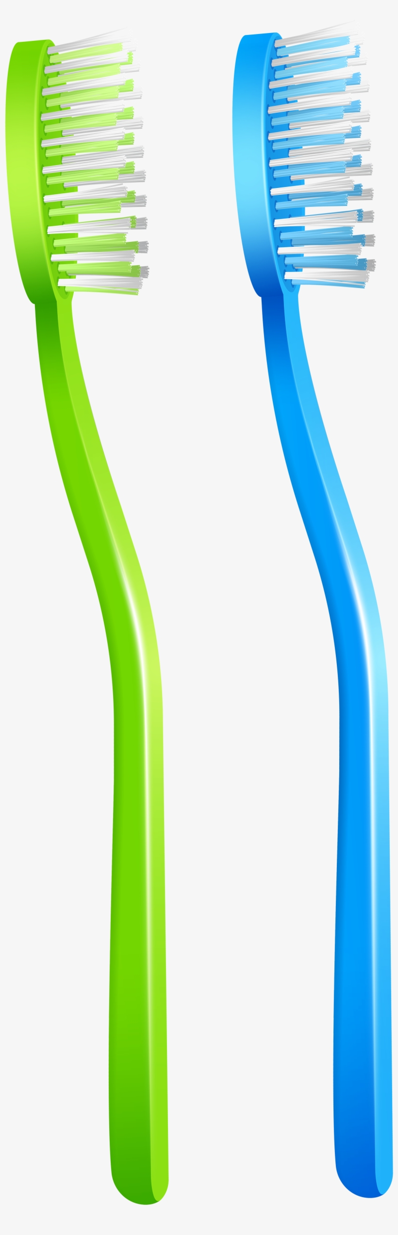 Green Blue Toothbrush Png Clip Art - Toothbrush Clipart Png, transparent png