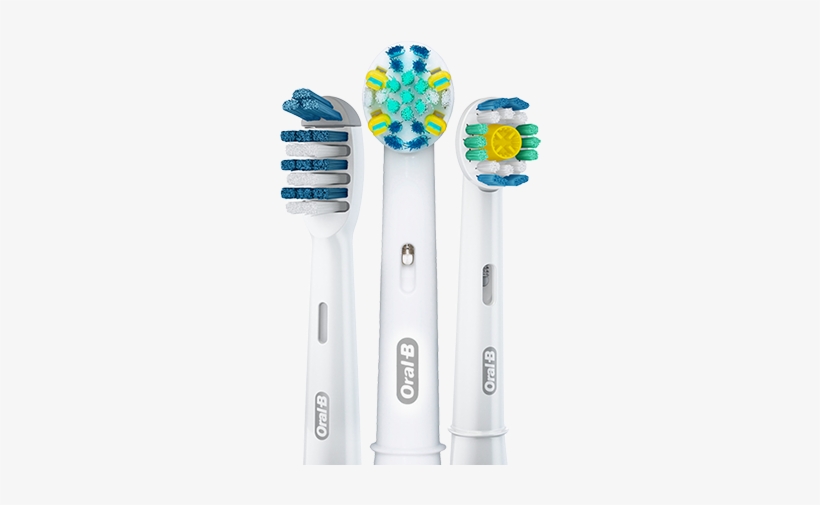 Three Of The Brush Heads That Are Compatible With The - Oral B Oral-b Sensitive Replacement Head 4 Unds, transparent png